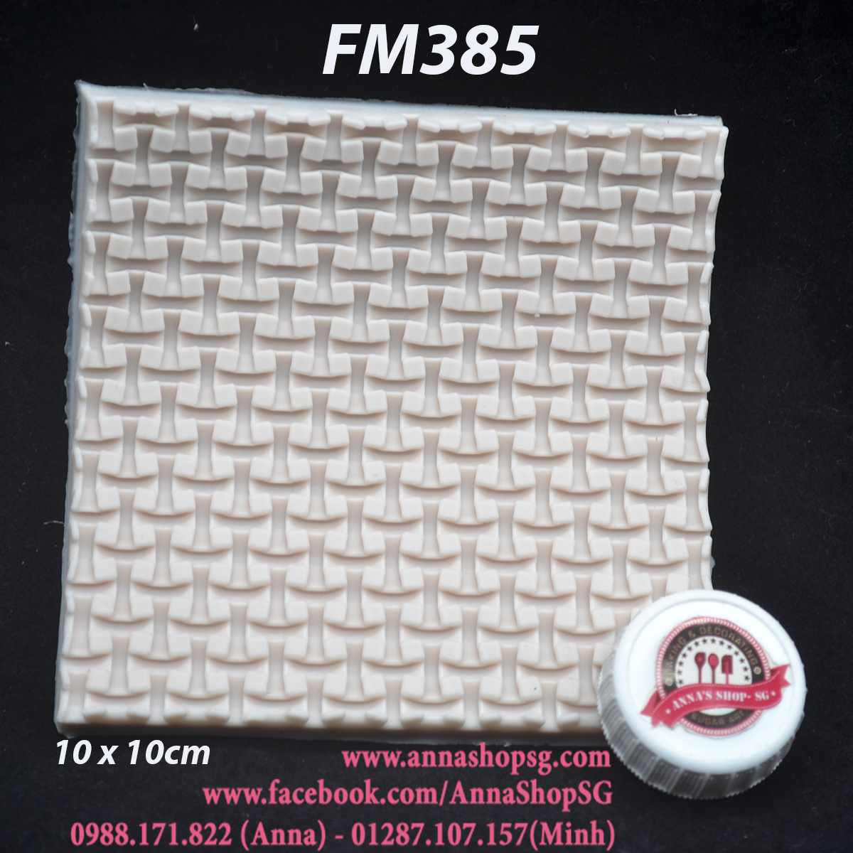 MIẾN TẠO HOA VĂN ĐAN LƯỚI FM385