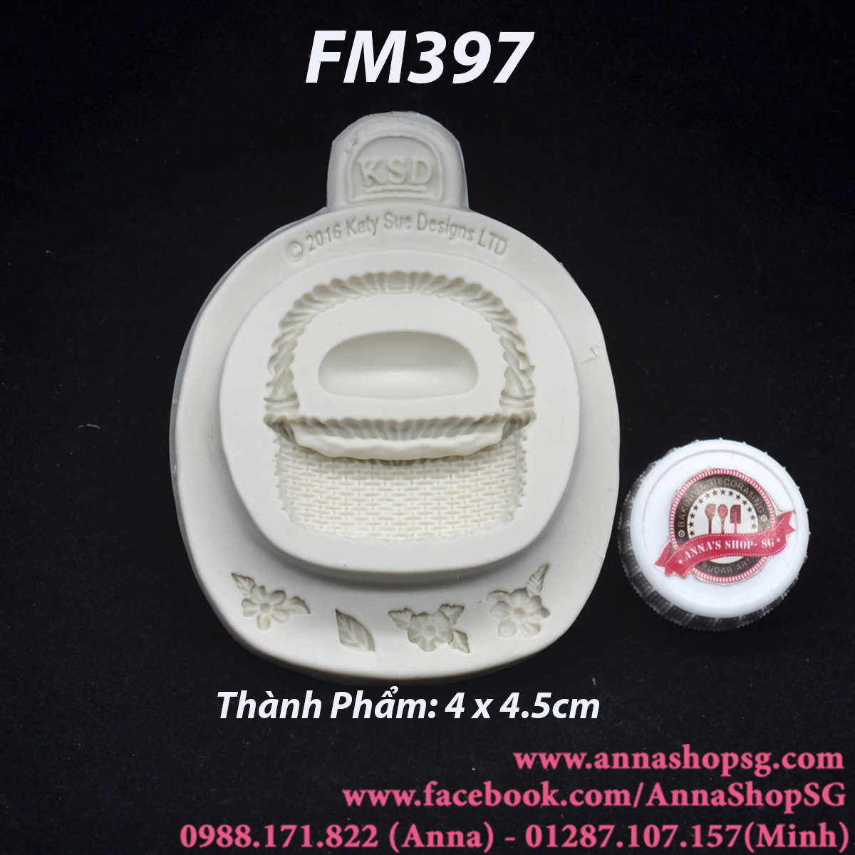 KHUÔN GIỎ HOA FM397