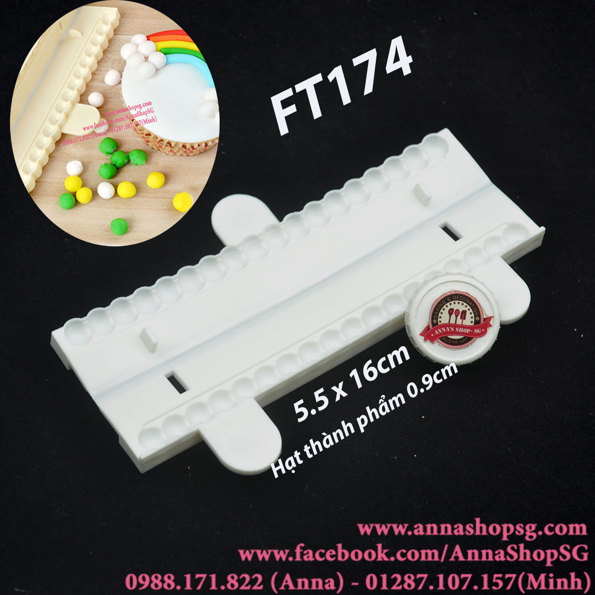 FT174 MIẾNG ẤN TẠO HẠT