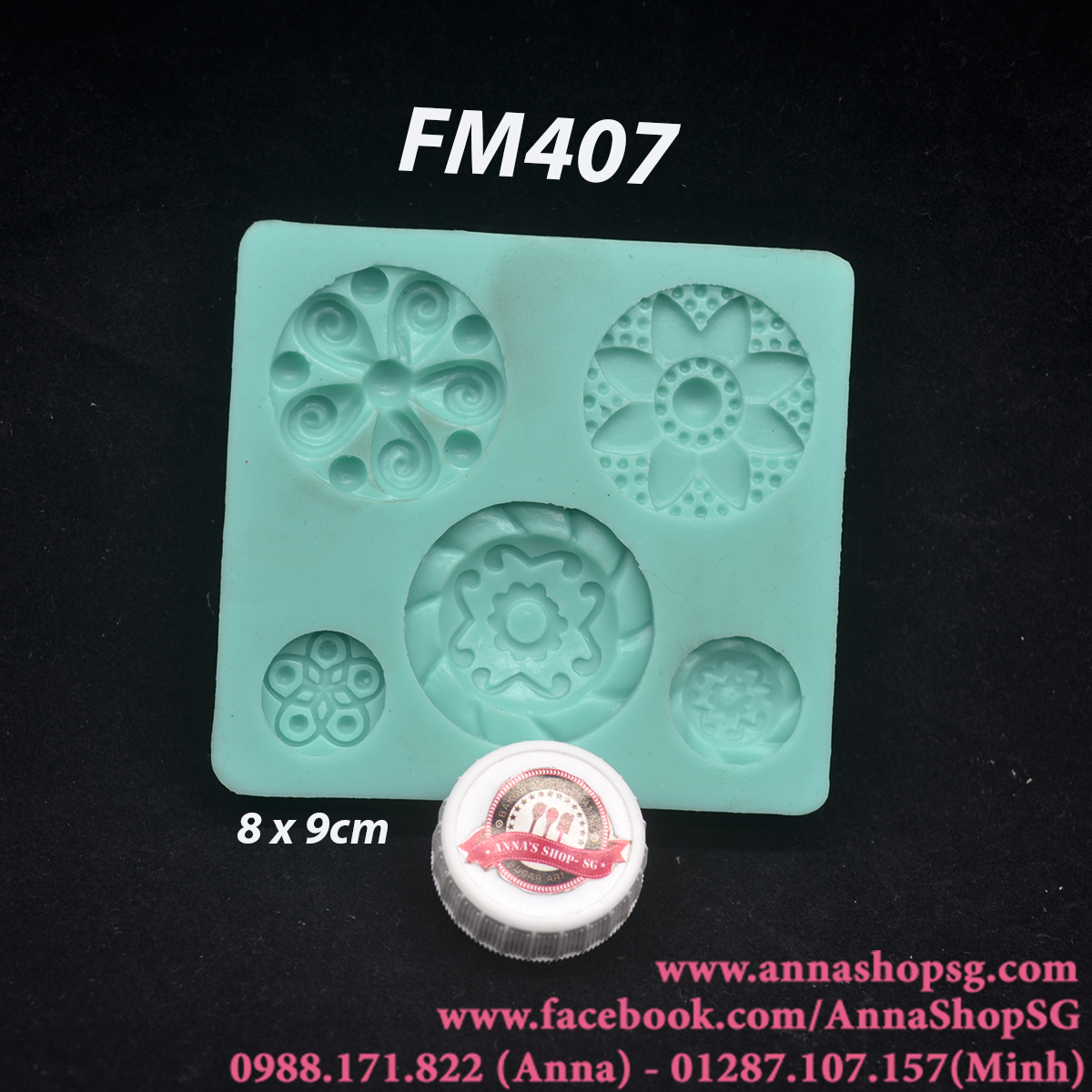 KHUÔN 5 MẶT NGỌC FM407