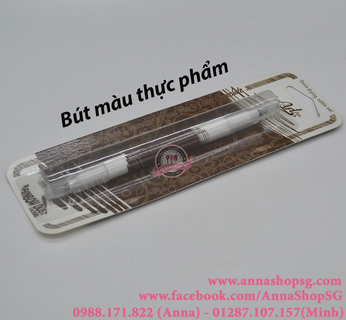 BÚT MÀU THỰC PHẨM NÂU ĐẬM (DARK CHOCOLATE)