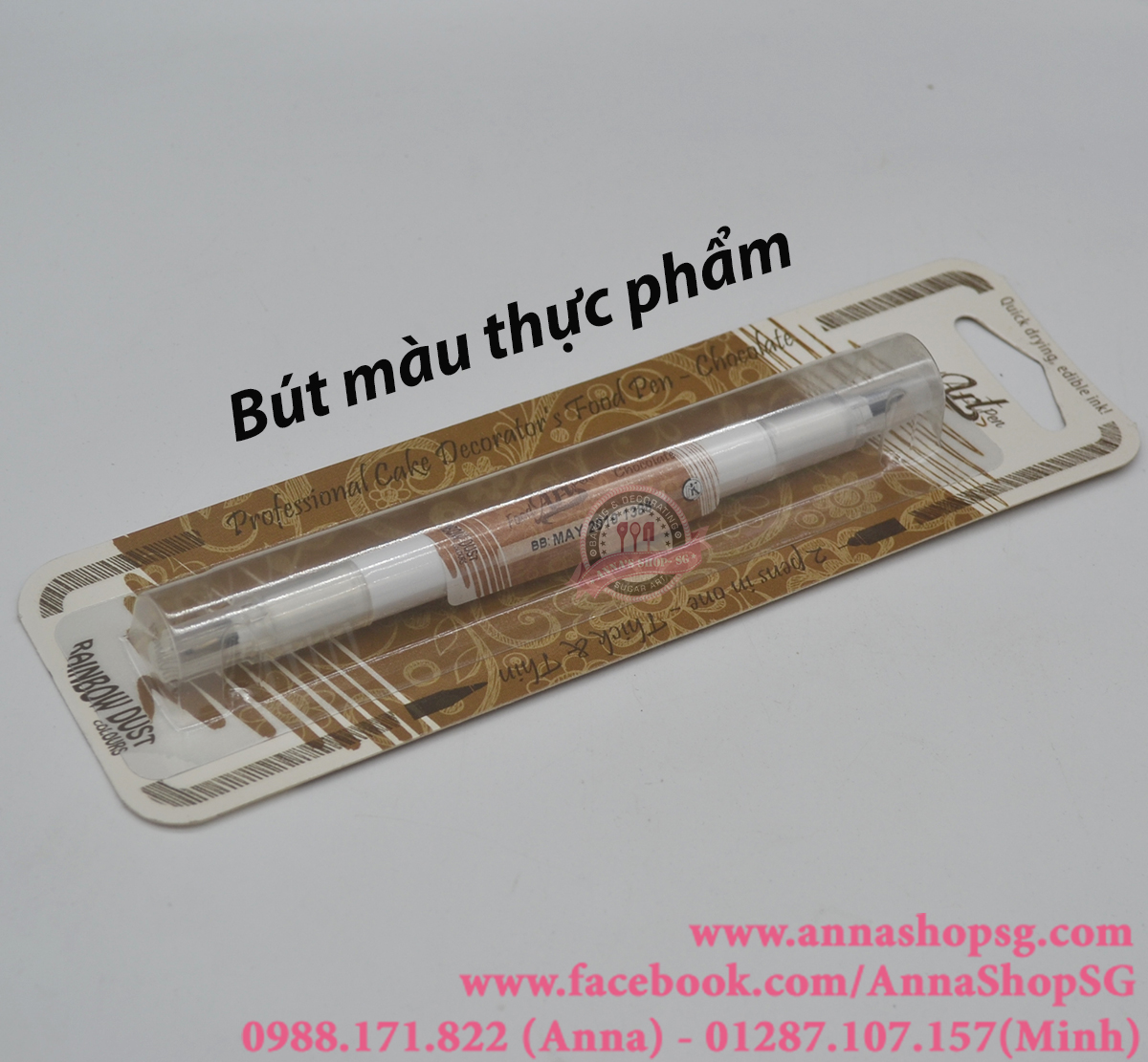 BÚT MÀU THỰC PHẨM NÂU NHẠT (CHOCOLATE)