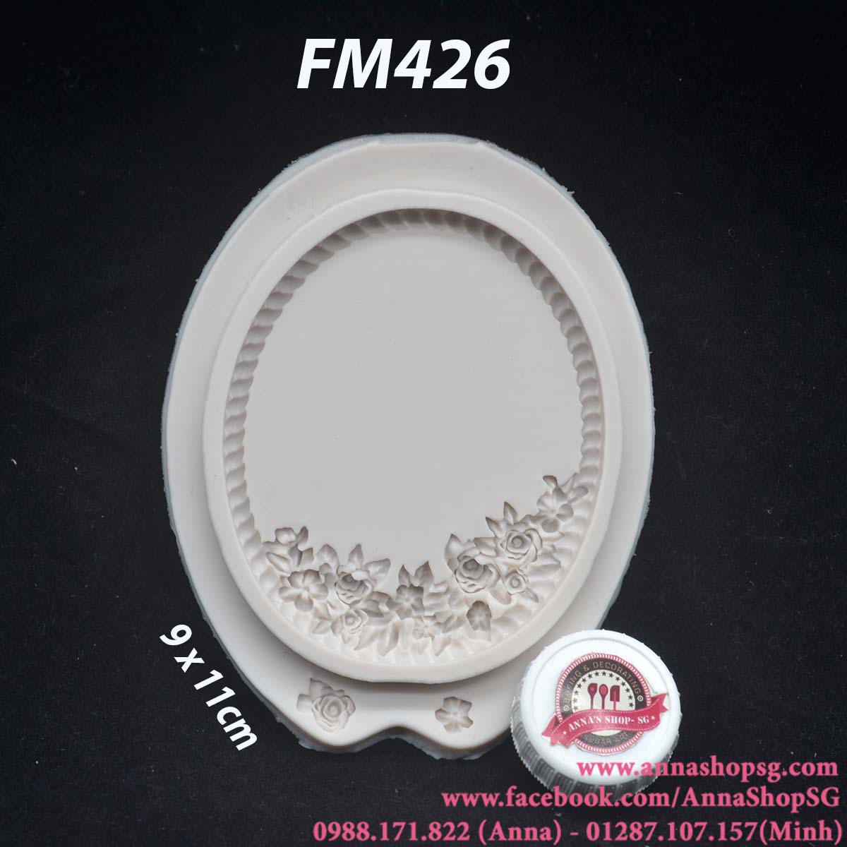 KHUÔN BẢNG TÊN VIỀN HOA FM426