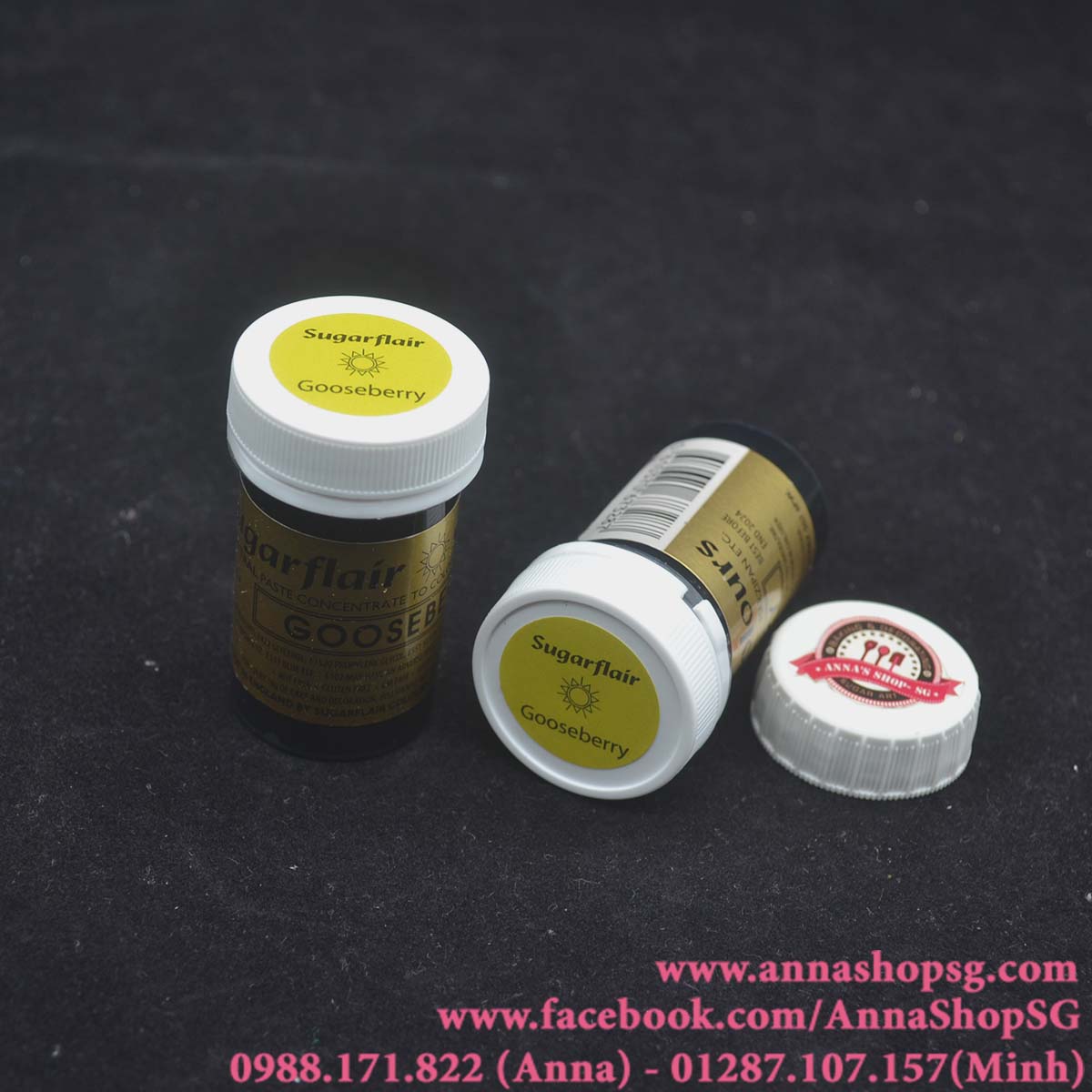 MÀU THỰC PHẨM DẠNG PASTE SUGARFLAIR - GOOSEBERRY 25g