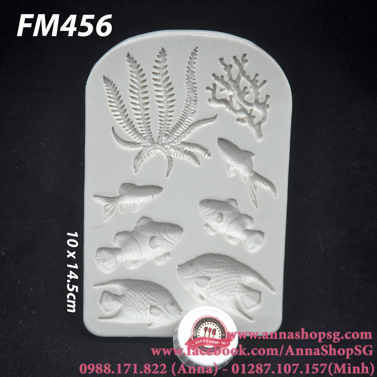 KHUÔN CÁ VÀ RONG BIỂN FM456