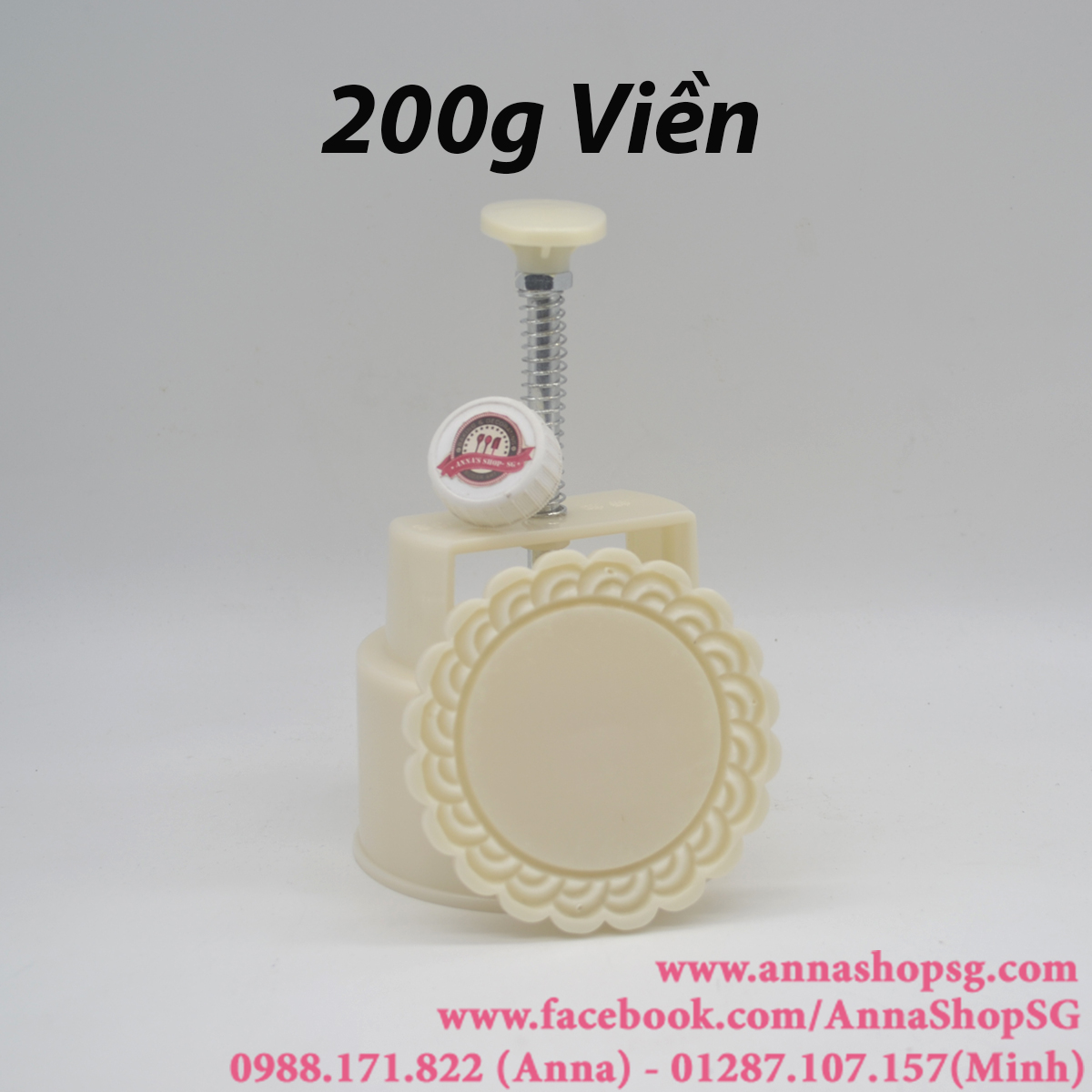 ẤN+MẶT TRƠN CÓ VIỀN 200g