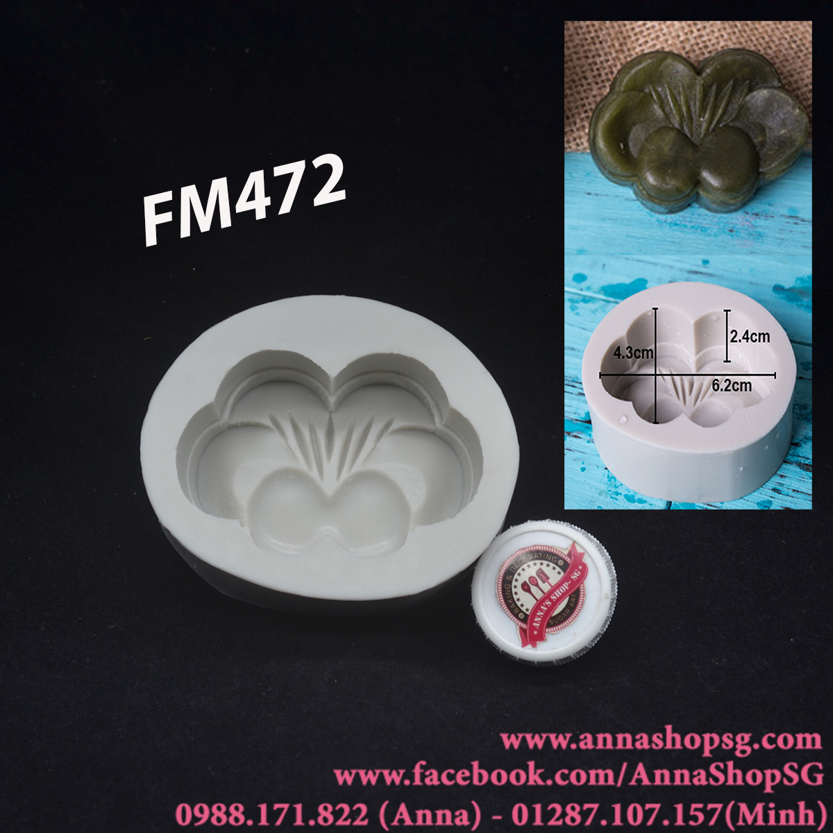 KHUÔN 3D BƯỚM FM472