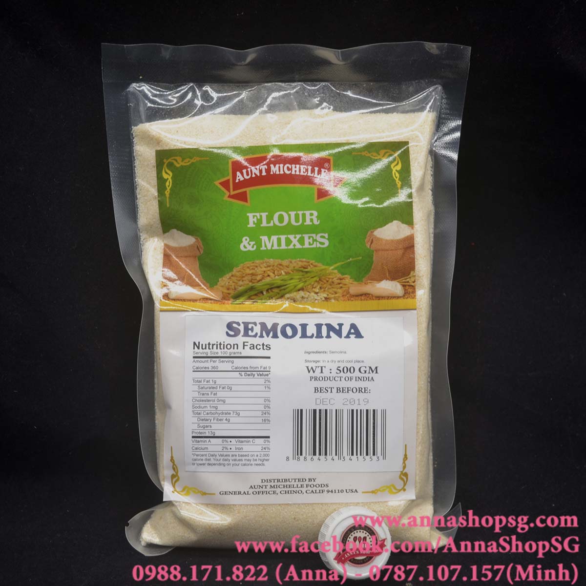 BỘT SEMOLINA THÔ (500g)