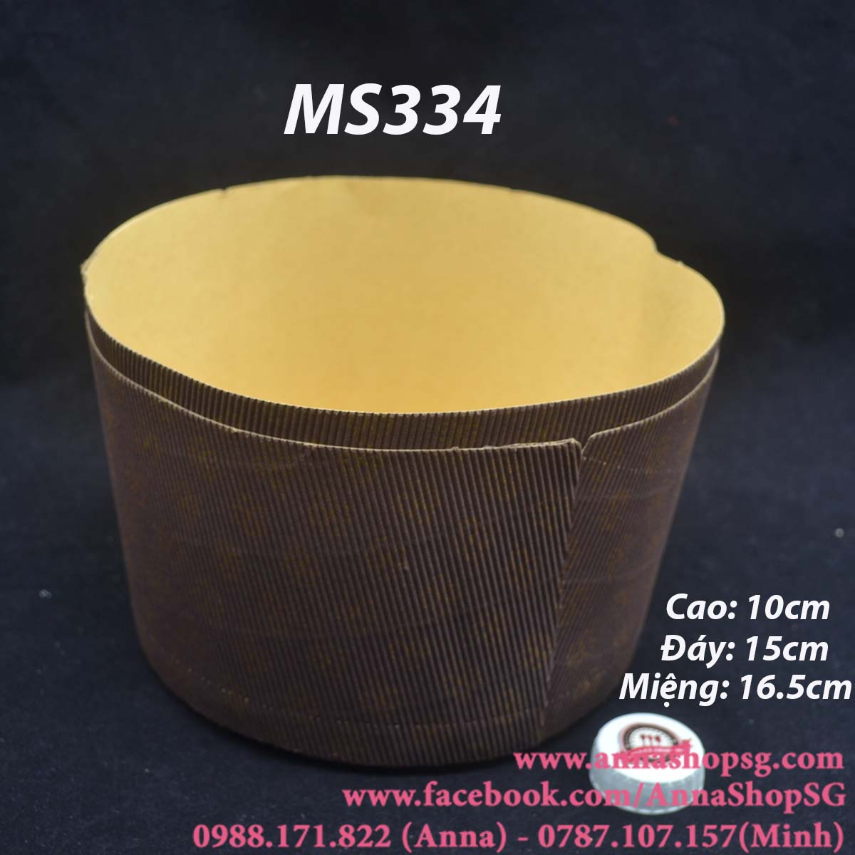 Khuôn Giấy Panettone 6" MS334