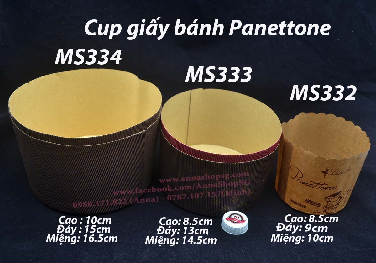 Khuôn Giấy Panettone 6" MS334
