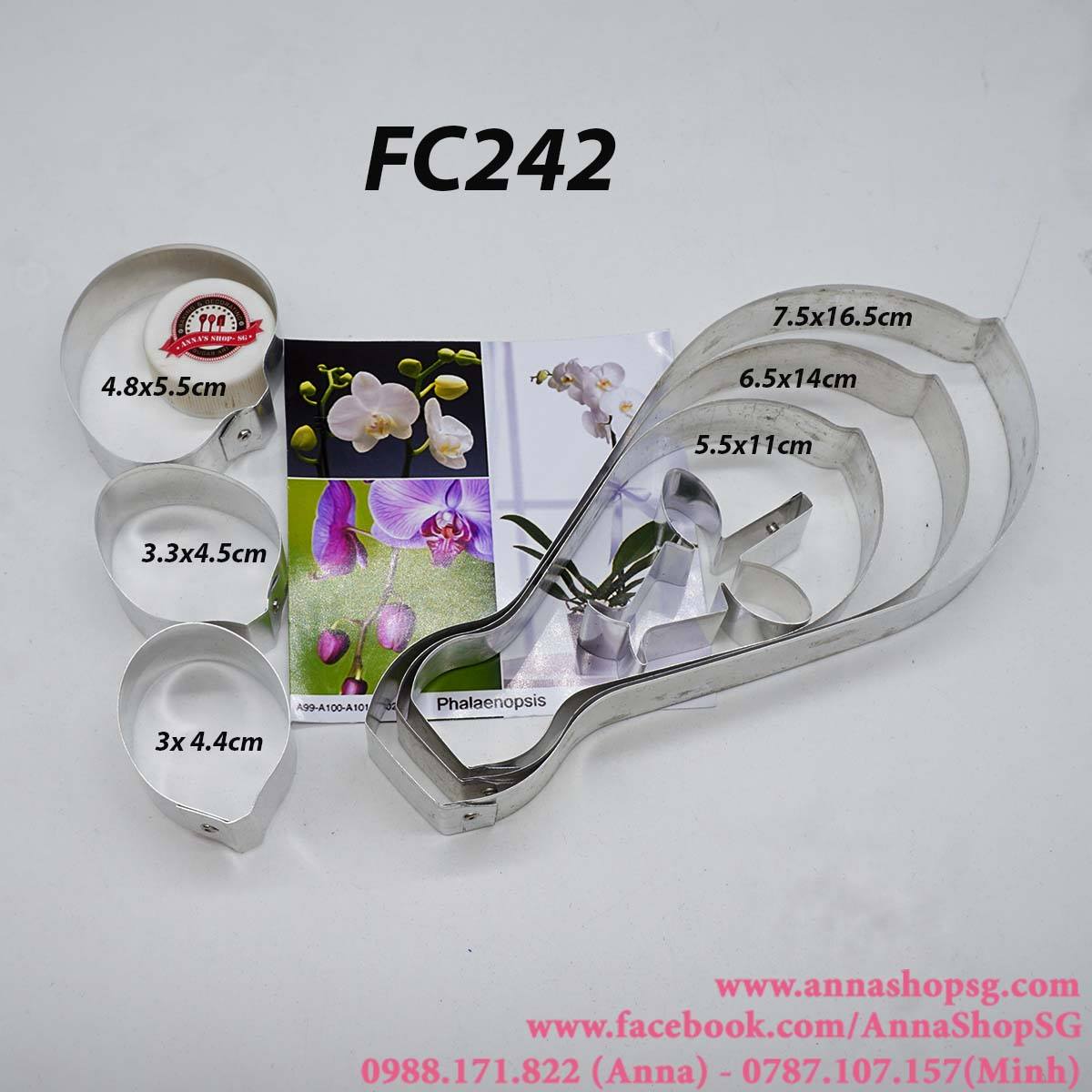 BỘ CUTTER HOA LAN FC242