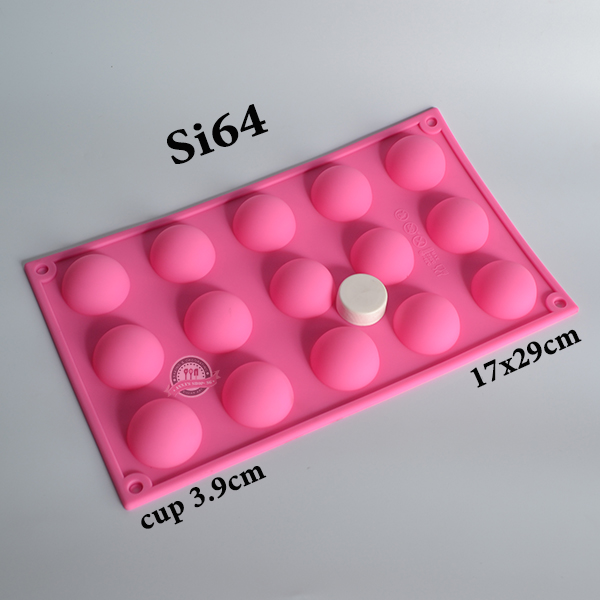 KHUÔN SILICON BÁN CẦU 4CM Si64