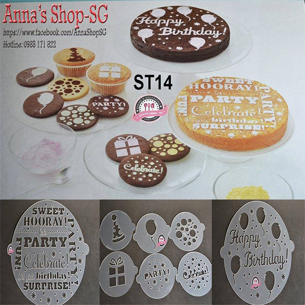 STENCIL SET PARTY ST14