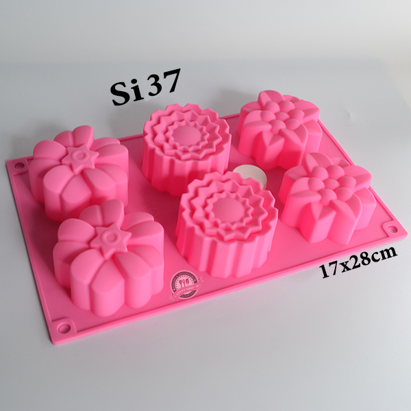 KHUÔN SILICON RAU CÂU HOA LỚN Si37