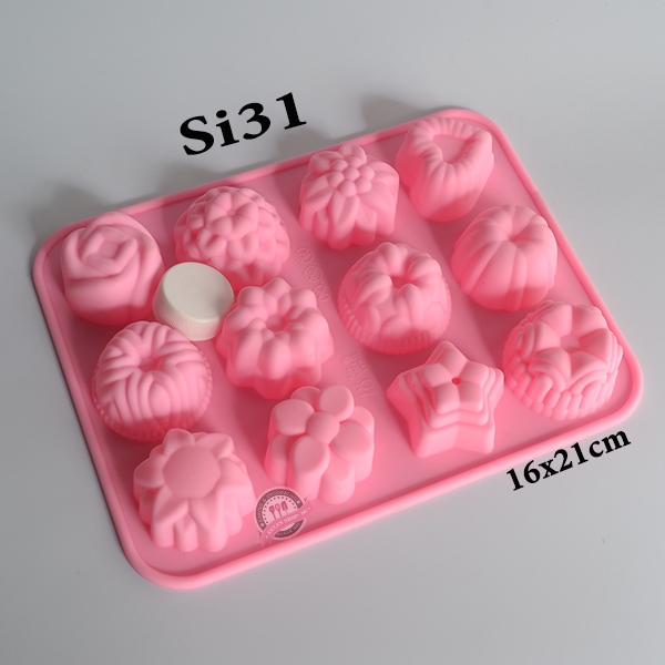 KHUÔN SILICON 12 HOA Si31