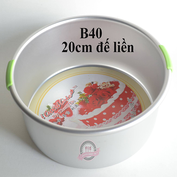 KHUÔN TRÒN ĐẾ LIỀN 20CM ZHENG DI B40