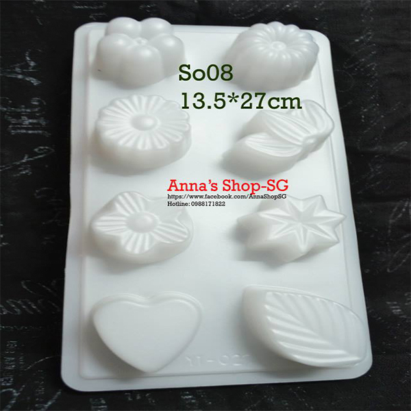 KHUÔN RAU CÂU HOA,LÁ So08