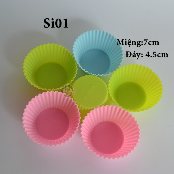 10 CUP SILICON TRÒN 7cm Si01