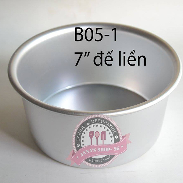 KHUÔN TRÒN ĐẾ LIỀN 7INCH 17.5CM B02