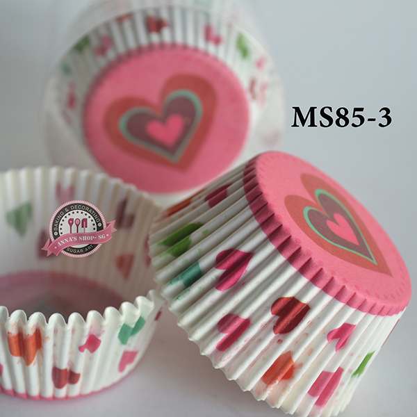 CUP GIẤY MỀM TIM CHẤM BI MS85-3
