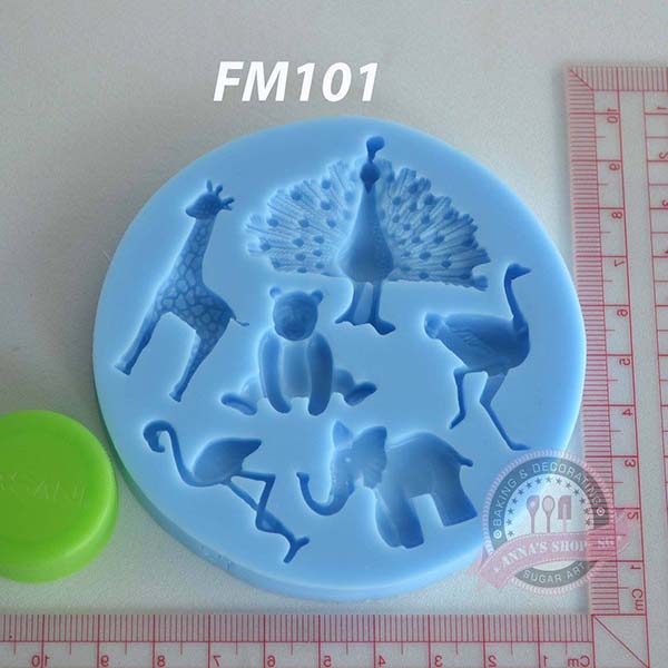 KHUÔN FONDANT THÚ FM101
