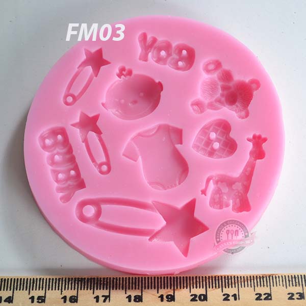 KHUÔN NHỒI FONDANT BABY BOY FM03