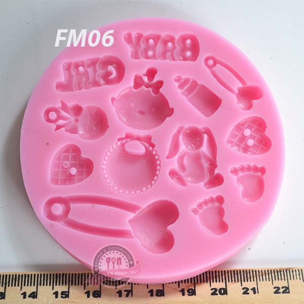 KHUÔN FONDANT BABY GIRL FM06