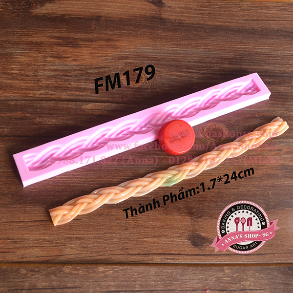 KHUÔN FONDANT TẠO VIỀN FM179