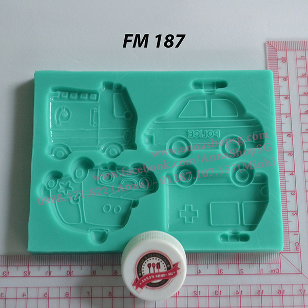 KHUÔN FONDANT XE CỨU THƯƠNG  FM187