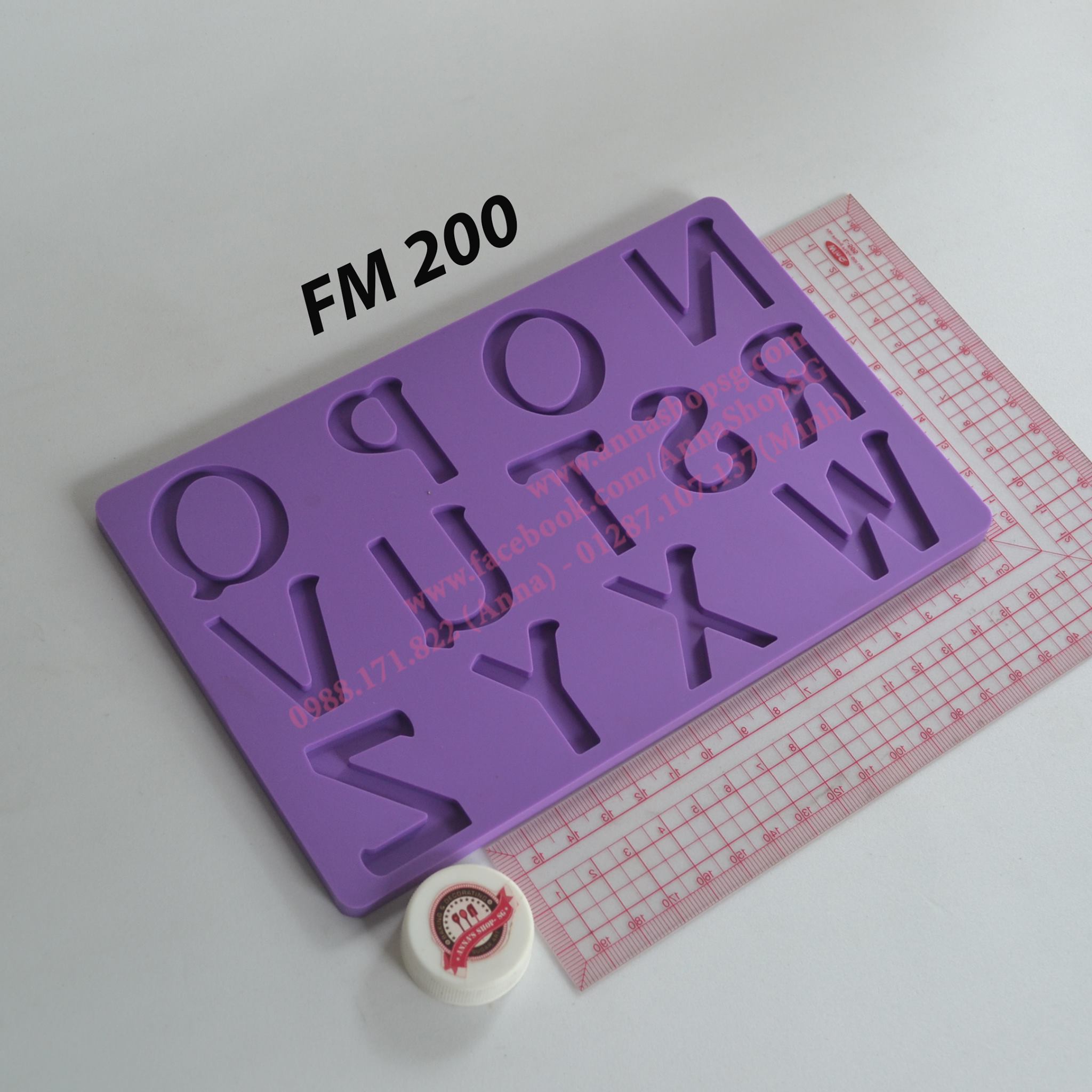KHUÔN FONDANT CHỮ N-Z FM200