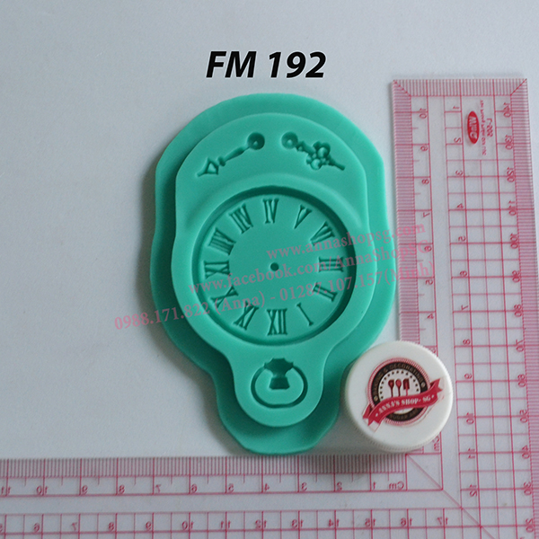 KHUÔN FONDANT MẶT ĐỒNG HỒ  FM192