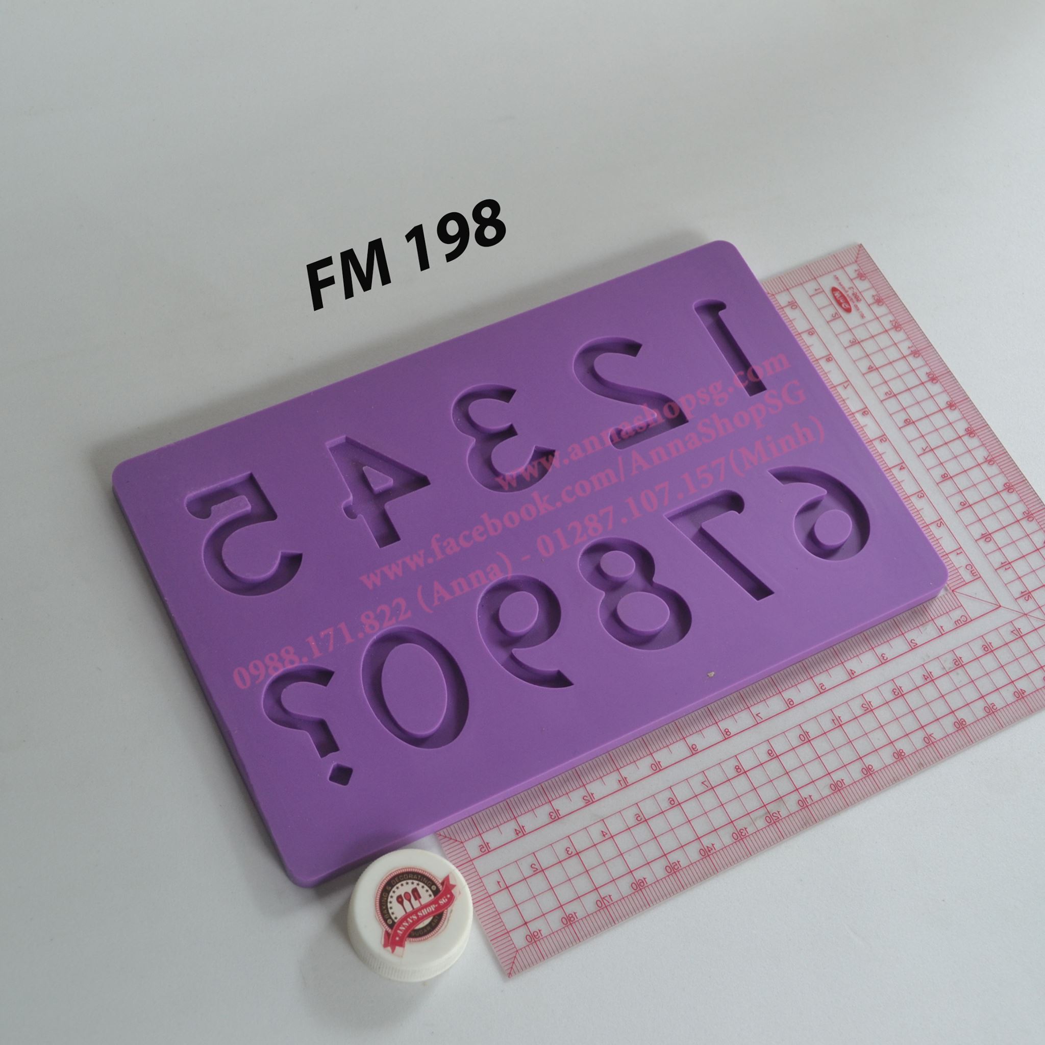 KHUÔN FONDANT SỐ LỚN FM198