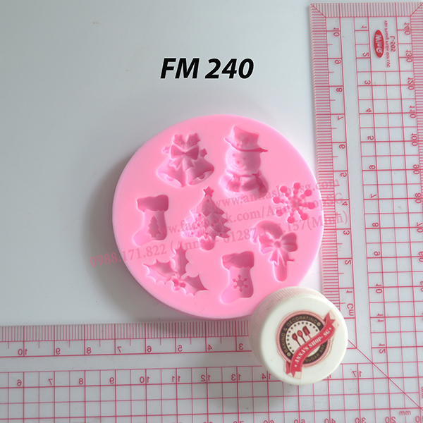 KHUÔN FONDANT NOEL MINI FM240
