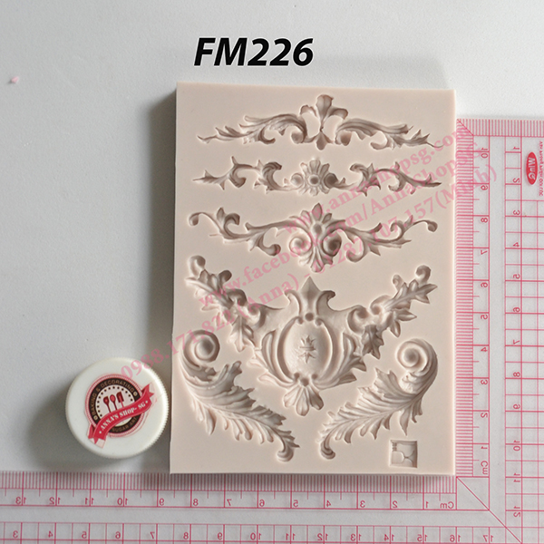 KHUÔN FONDANT VIỀN CỔ ĐIỂN FM226