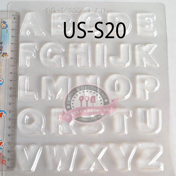 KHUÔN SOCOLA CHỮ LỚN US-S20