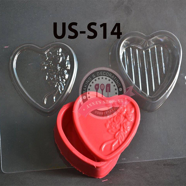 KHUÔN SOCOLA HỘP QUÀ HÌNH TIM US-S14