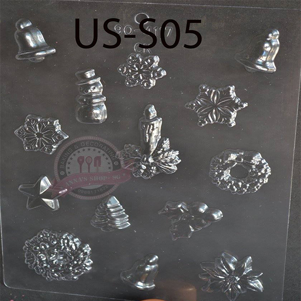 KHUÔN SOCOLA CHỦ ĐỀ GIÁNG SINH 2 US-S05