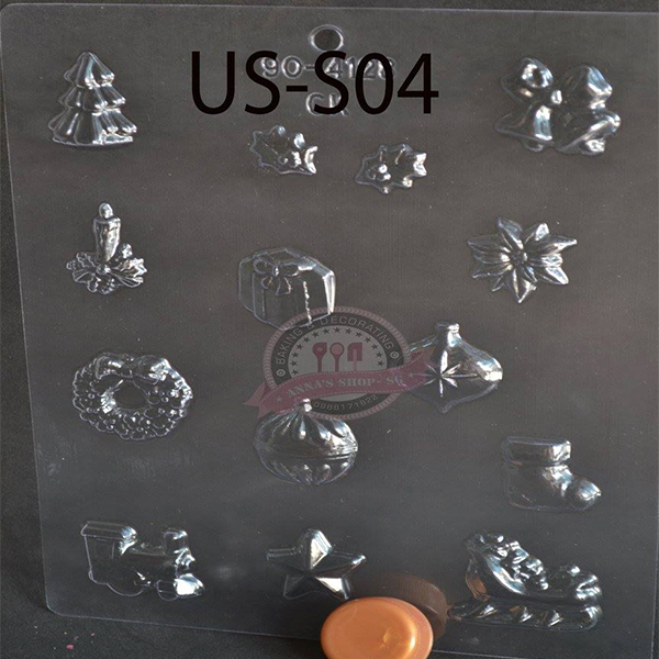 KHUÔN SOCOLA CHỦ ĐỀ GIÁNG SINH US-S04