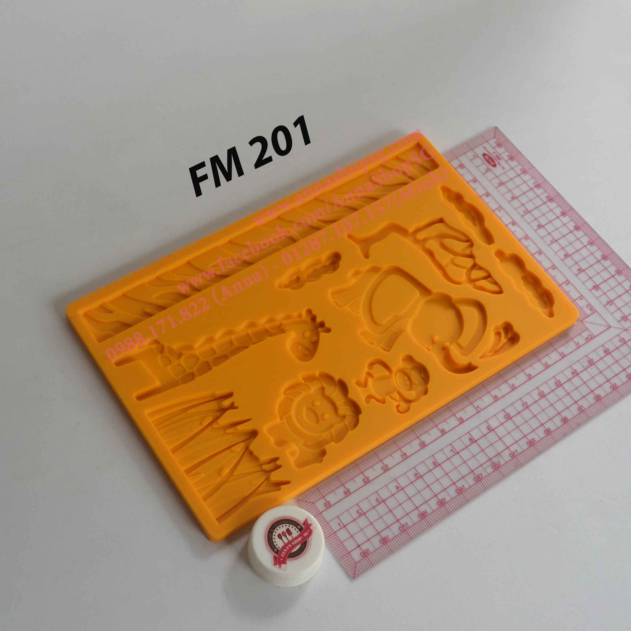 KHUÔN FONDANT SAFARI FM201