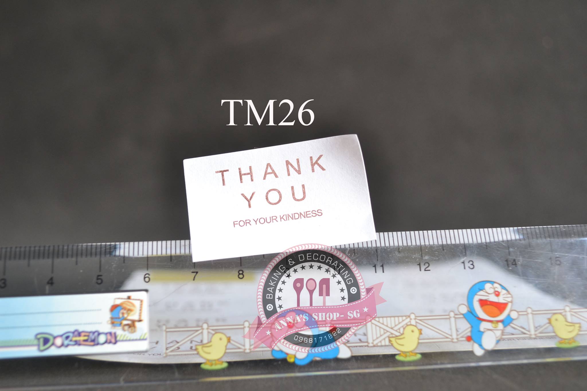 STICKER THANK YOU TRẮNG TM26