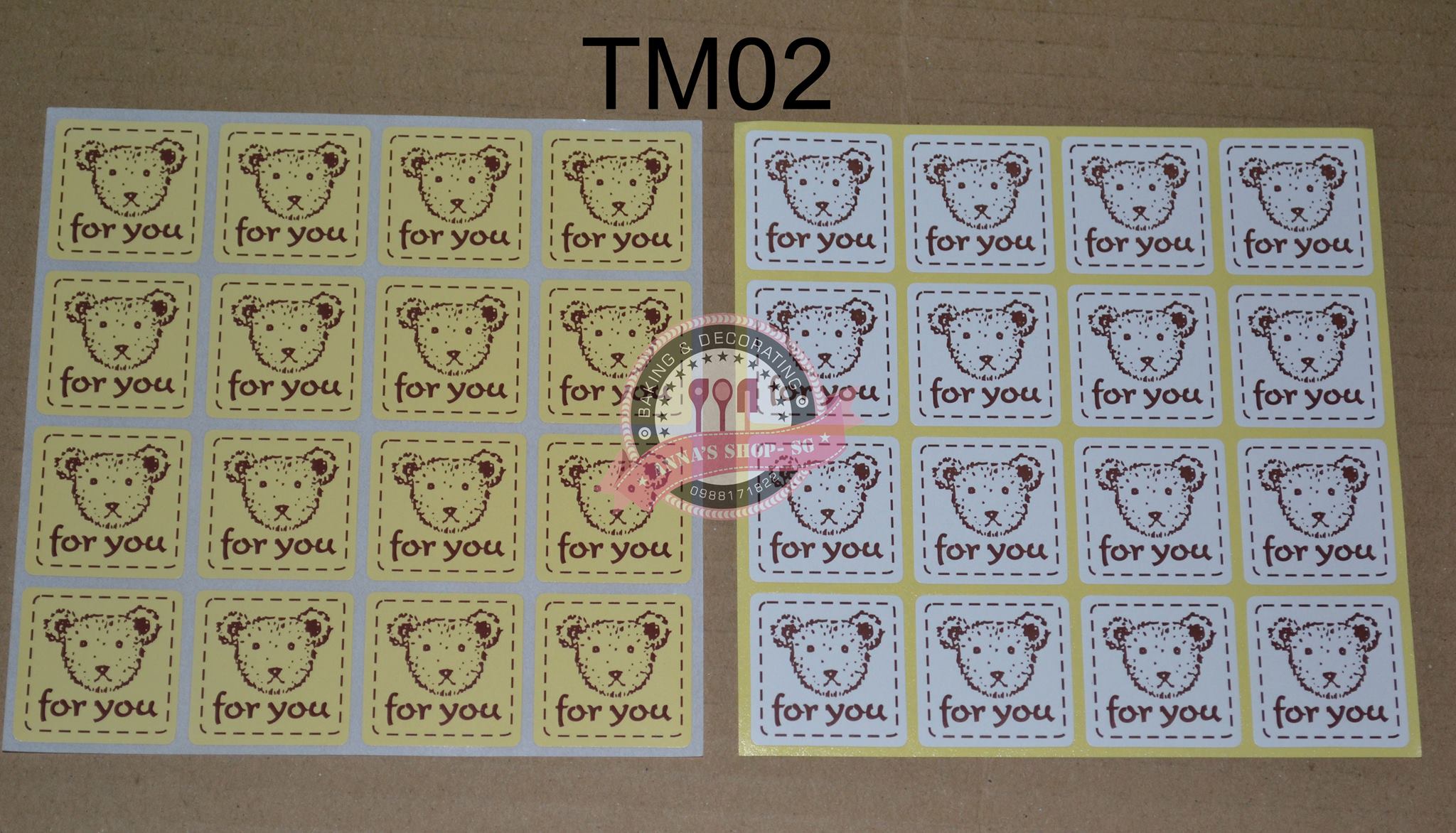 STICKER GẤU FOR YOU TM02