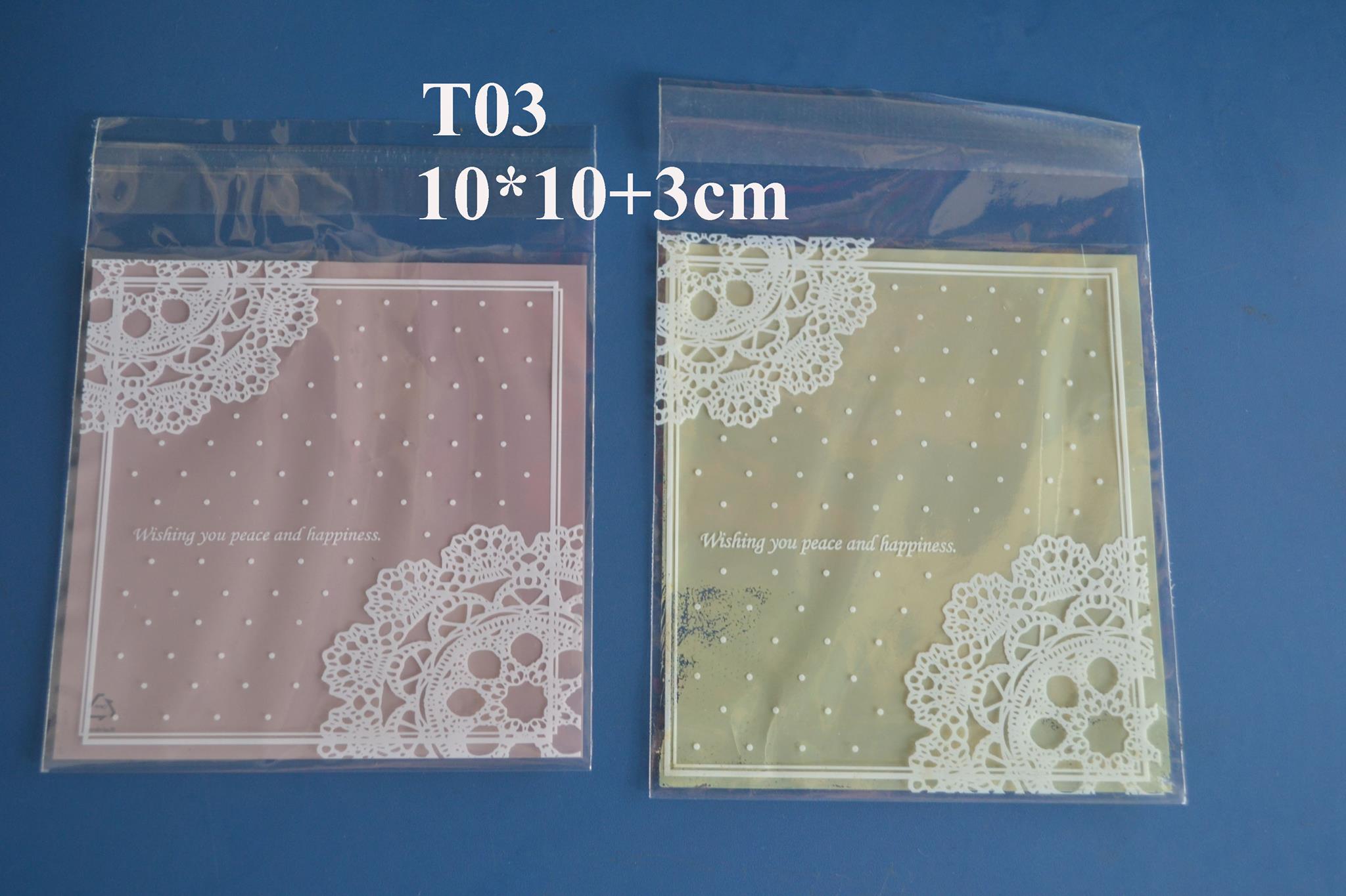 100 TÚI COOKIE REN 10CM T03