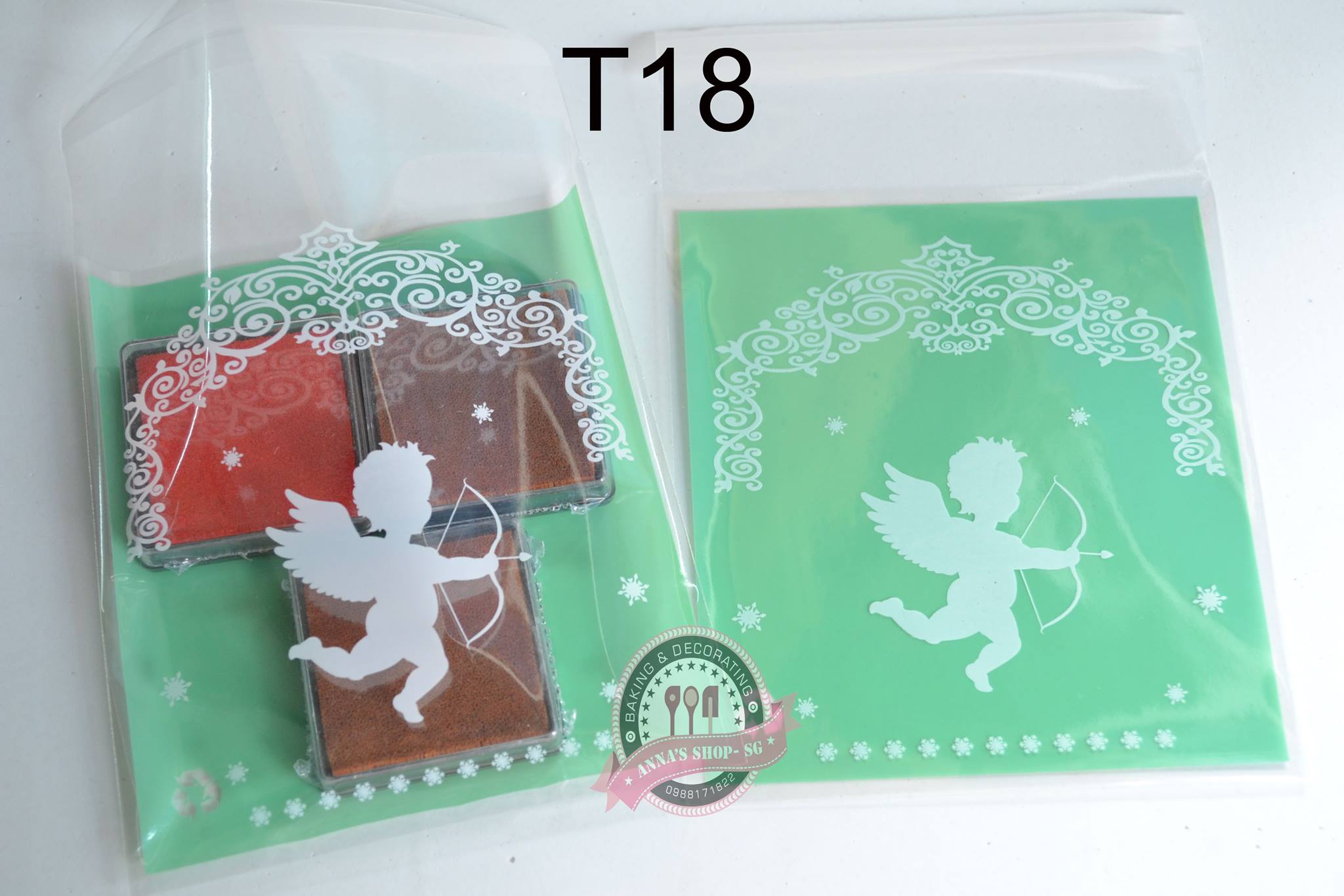 100 TÚI COOKIE CUPID 10CM T18