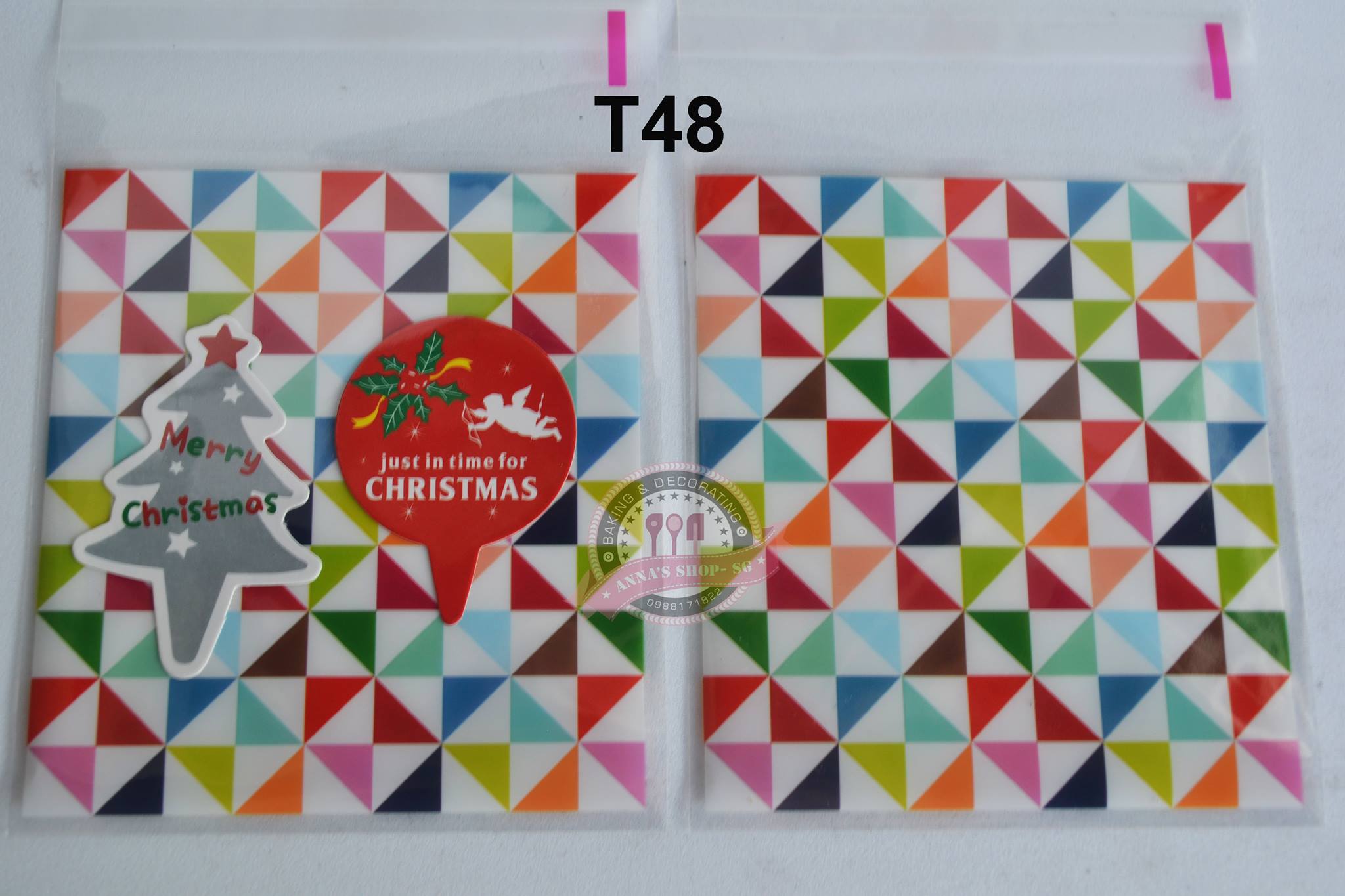 100 TÚI COOKIE NHIỀU MÀU SẮC T48