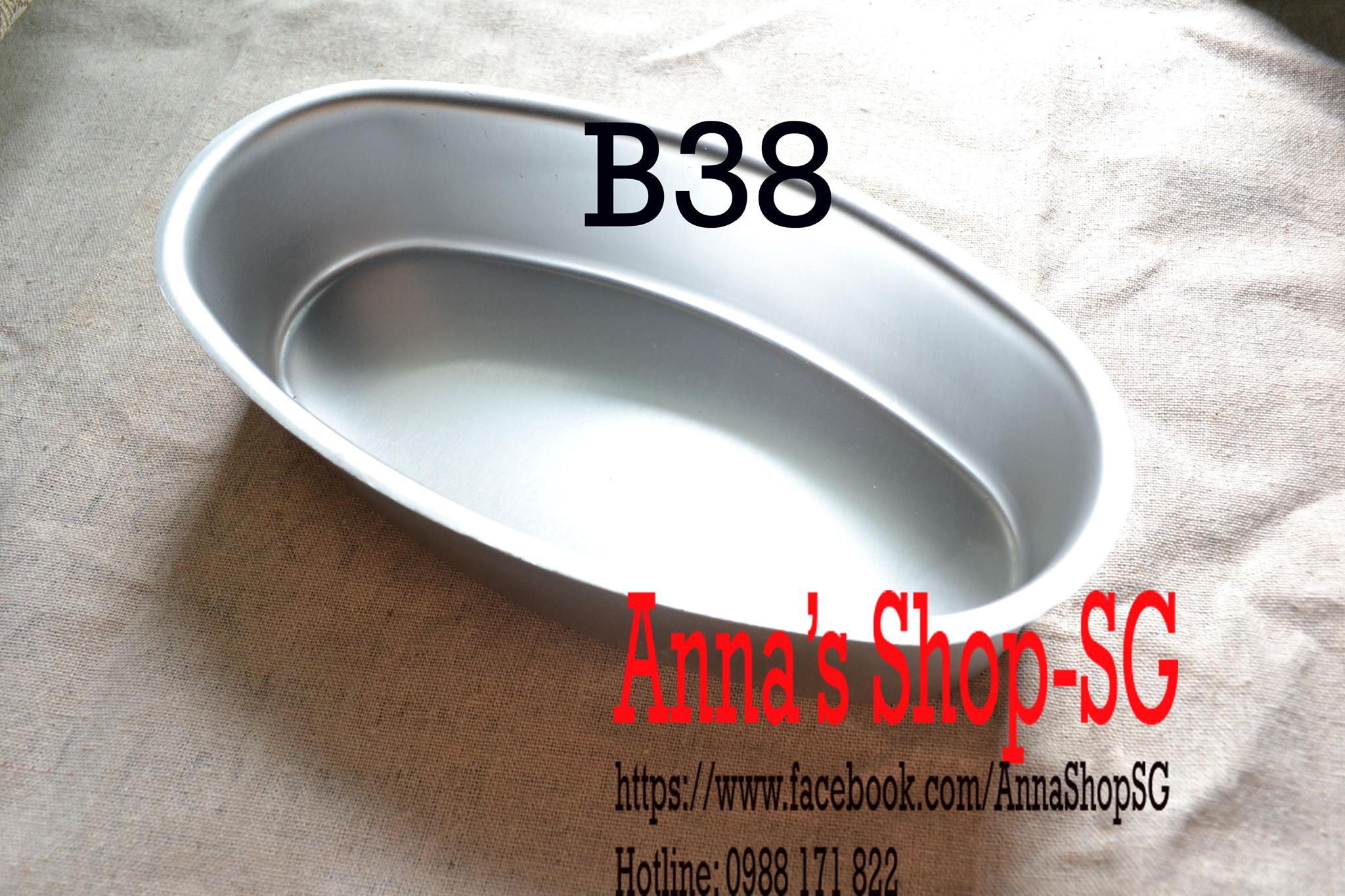 KHUÔN OVAL 10*21CM B38