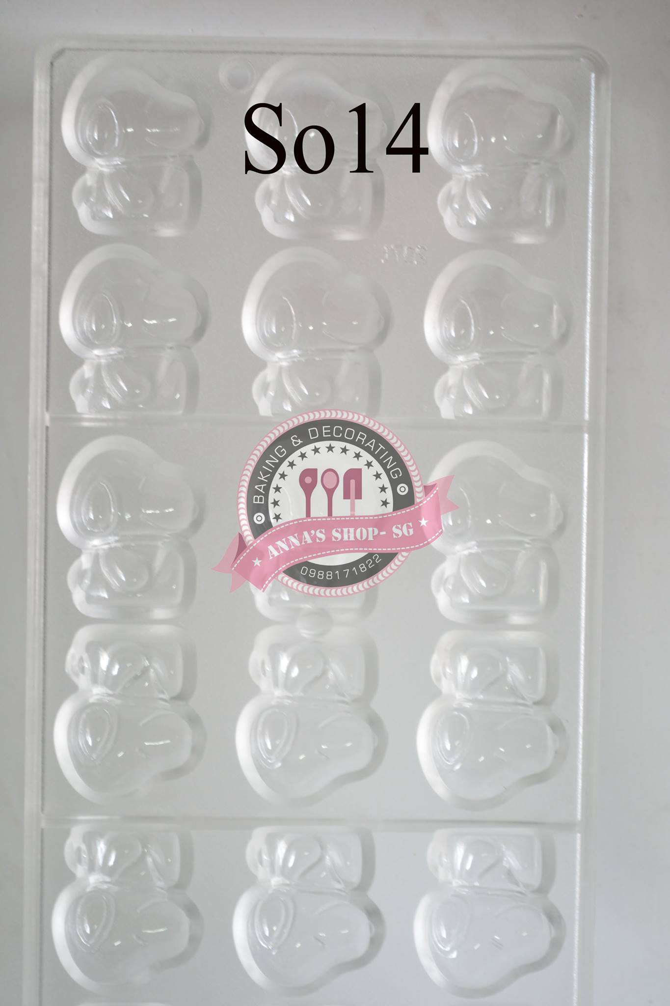 KHUÔN SOCOLA CHÓ SNOPPY 3D  So14