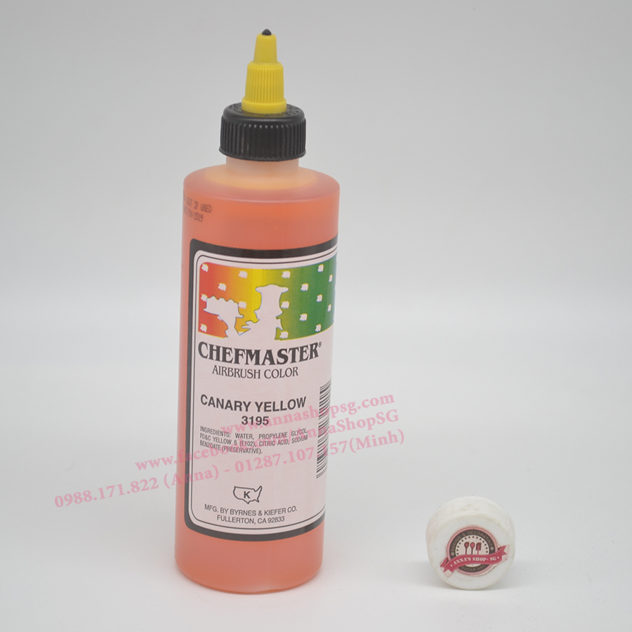 CANARY YELLOW CHEFMASTER AIRBRUSH COLOR