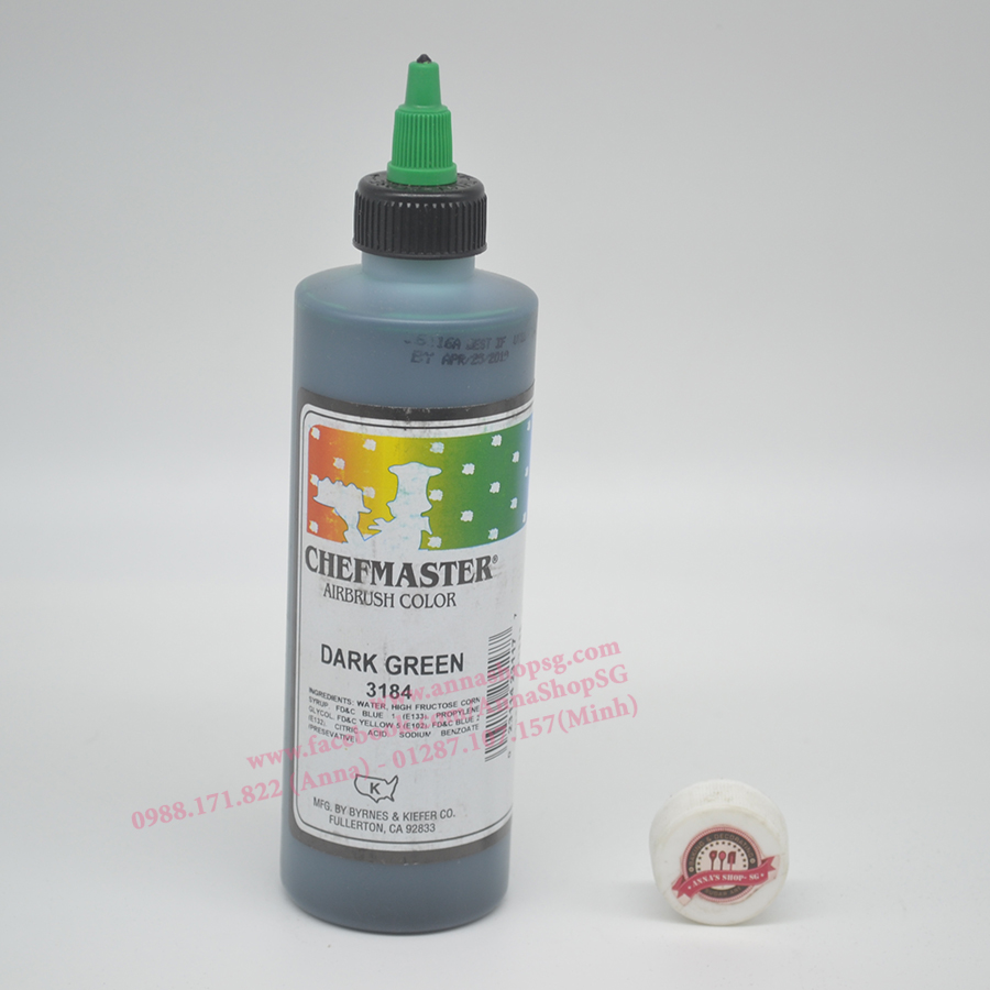 DARK GREEN CHEFMASTER AIRBRUSH COLOR