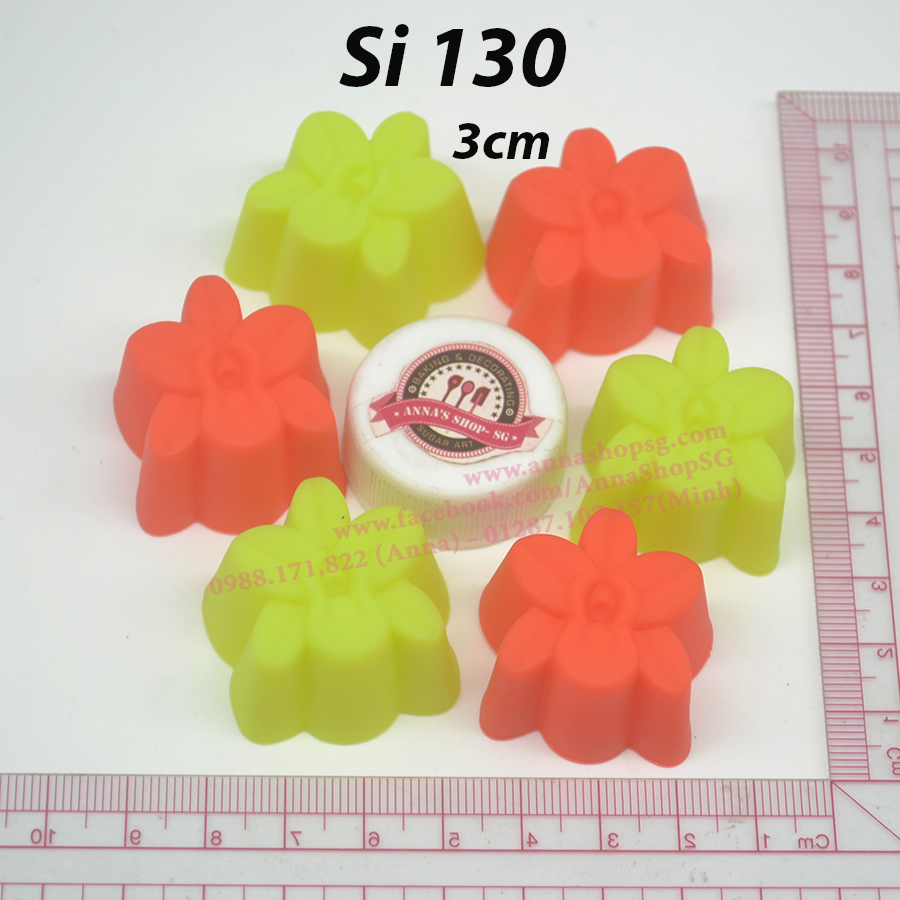KHUÔN SILICON HOA LAN 3CM Si130