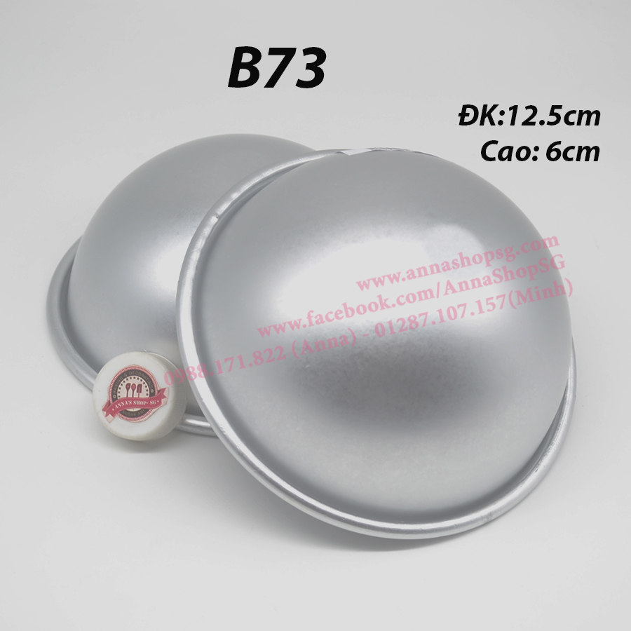 KHUÔN BÁN CẦU 5INCH 14.5CM B73